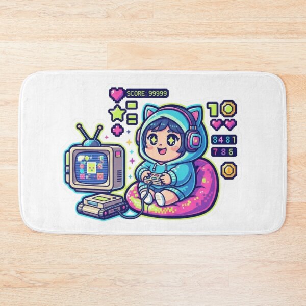 Item preview, Retro Gamer Night – Cute Chibi Arcade designed and sold by Ditstyle.