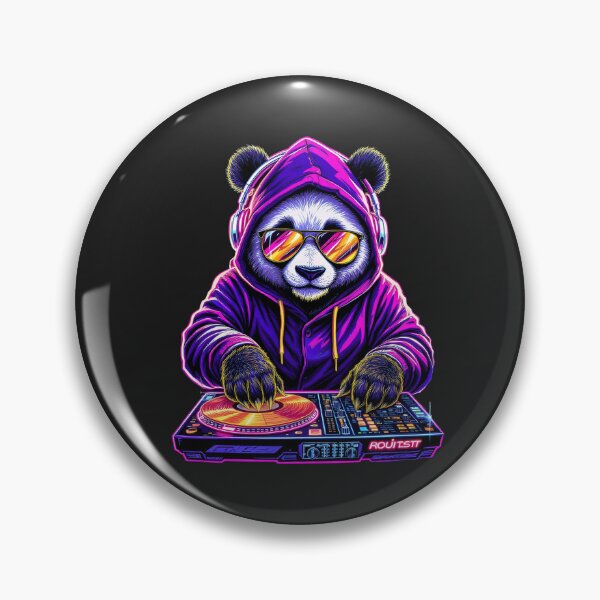 Item preview, DJ Panda | Neon Bass Master designed and sold by ColorSplash123.
