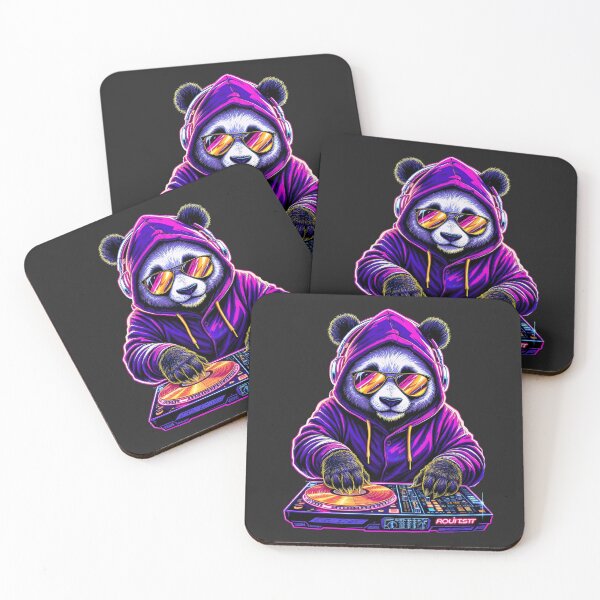 Item preview, DJ Panda | Neon Bass Master designed and sold by ColorSplash123.