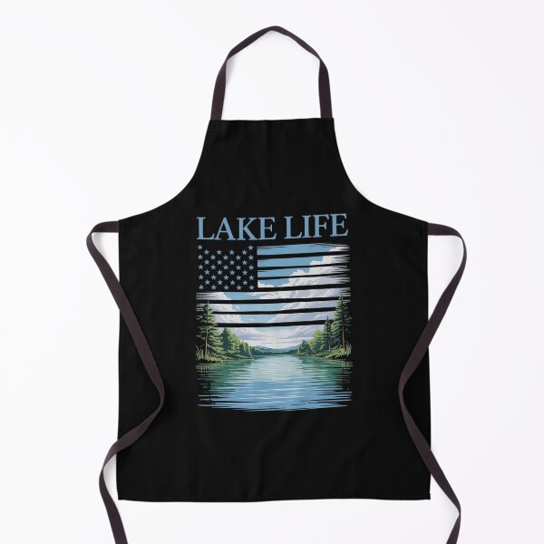 Item preview, American Flag Patriot Fishing At The Lake This Is Lake Life designed and sold by nicomitchell.
