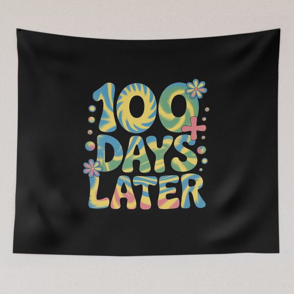 Item preview, One Hundred Days Later 100th day of school teacher or pupil  designed and sold by lilLilaBatArt.