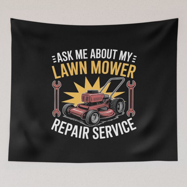 Item preview, Ask Me About My Lawn Mower Repair Service designed and sold by nicomitchell.