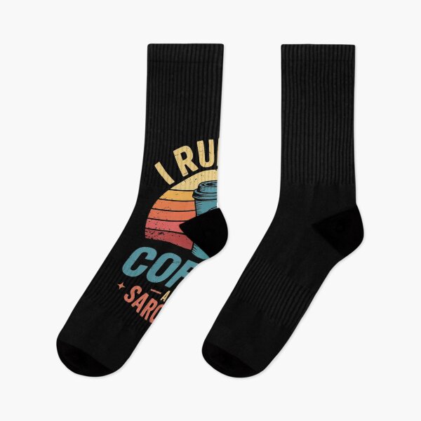 Item preview, I Run On Coffee And Sarcasm Coffee Lover  designed and sold by MicanCuteStore.