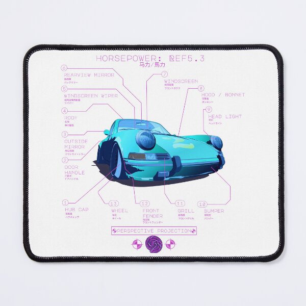 Item preview, Sports car annotated designed and sold by Whimsy Trail Co.