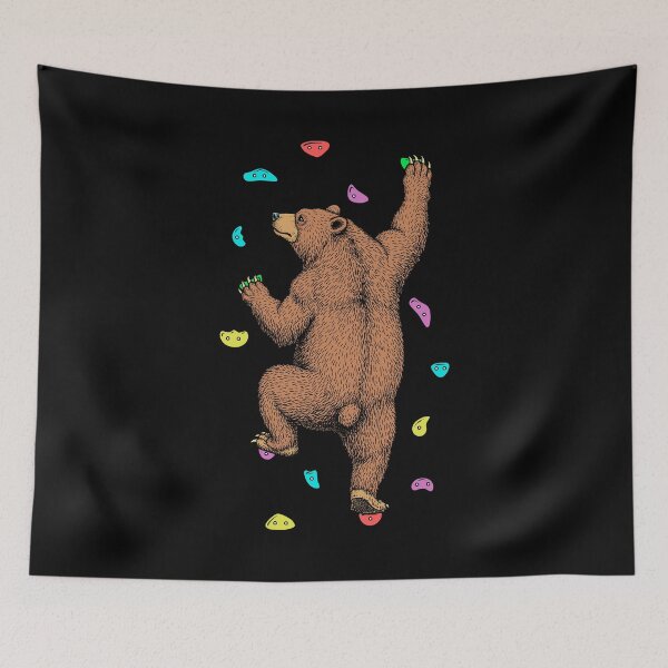 Item preview, Rock Climber Indoor Wall Climbing Bear Funny Climbers designed and sold by GrandeDuc.