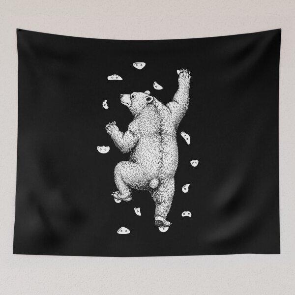Item preview, Rock Climber Indoor Wall Climbing Bear Funny Climbers designed and sold by GrandeDuc.