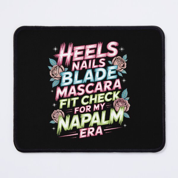 Item preview, Retro Napalm Era Fit Check Heels Nails Blade Mascara Makeup designed and sold by KathleenEliza.