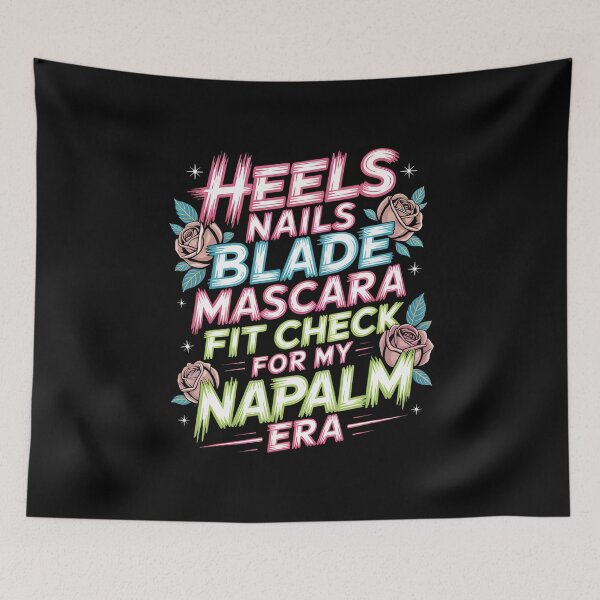 Item preview, Retro Napalm Era Fit Check Heels Nails Blade Mascara Makeup designed and sold by KathleenEliza.