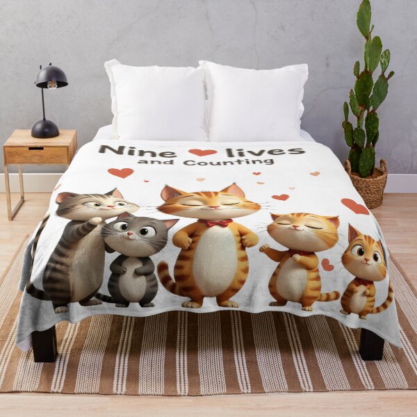Item preview, Clever Cats - Nine lives and Counting designed and sold by Petalandfur.