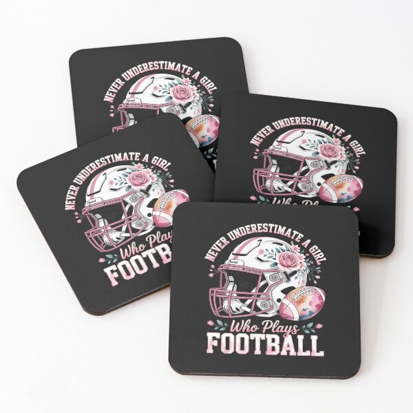 Item preview, Football Girls Never Underestimate A Girl Who Plays Football designed and sold by nicomitchell.