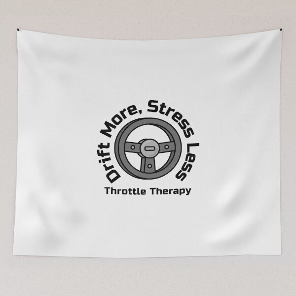 Item preview, Drift More Stress Less – Throttle Therapy | Drift Lifestyle Design designed and sold by WhackingTax.