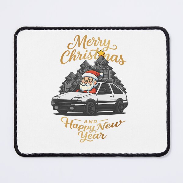 Item preview, gold merry christmas JDM car illustration designed and sold by sabartgunpla.