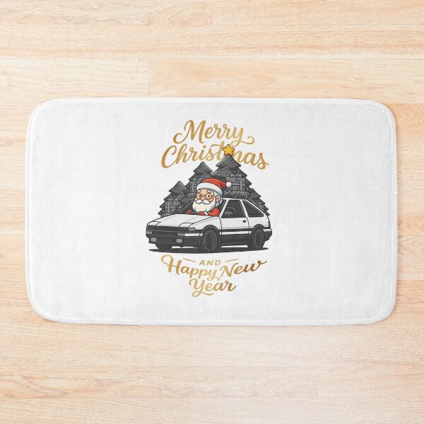 Item preview, gold merry christmas JDM car illustration designed and sold by sabartgunpla.