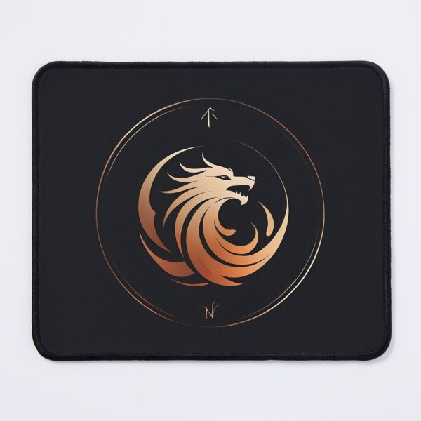 Item preview, Golden Mythic Wolf Emblem Design designed and sold by Kela-Designs.