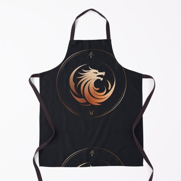 Item preview, Golden Mythic Wolf Emblem Design designed and sold by Kela-Designs.
