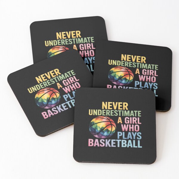 Item preview, Hoops Girls Never Underestimate A Girl Who Plays Basketball designed and sold by nicomitchell.