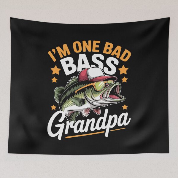 Item preview, I'm One Bad Bass Grandpa Bass Fishing designed and sold by nicomitchell.
