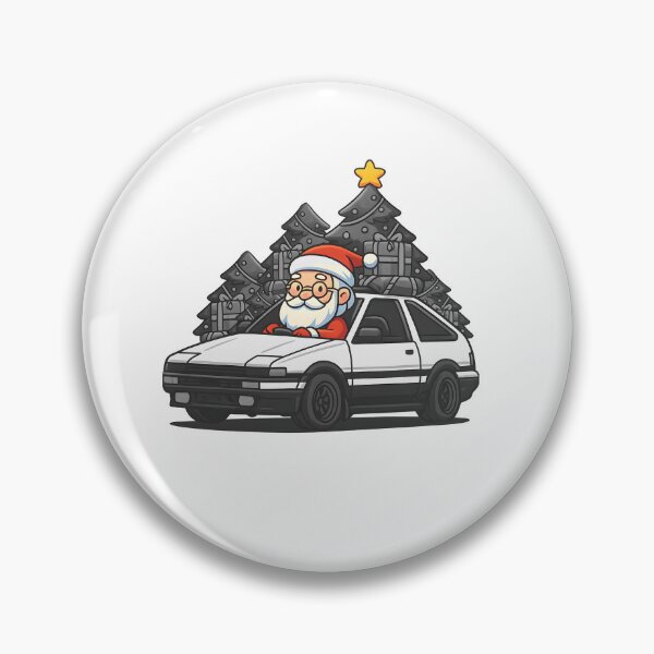 Item preview, black gold merry christmas JDM car illustration designed and sold by sabartgunpla.