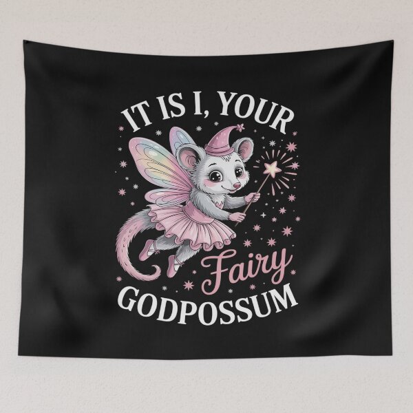 Item preview, It Is I Your Fairy Godpossum Opossum Spirit Animal designed and sold by nicomitchell.