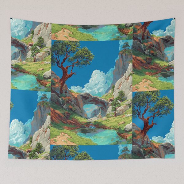 Item preview, Minimal Pixel Art Nature designed and sold by bapupa.