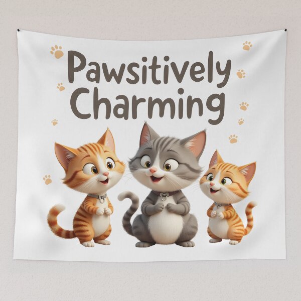Item preview, Clever Cats - Pawsitively Charming designed and sold by Petalandfur.