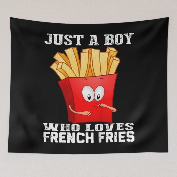 Aperçu de l'œuvre Un adorable petit garçon qui adore les frites créée et vendue par AntoinetteKris.