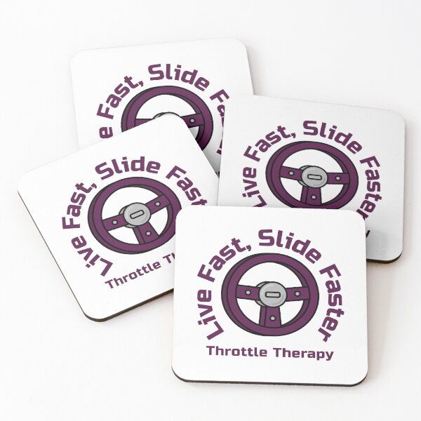 Item preview, Live Fast Slide Faster – Throttle Therapy Drift Design designed and sold by WhackingTax.
