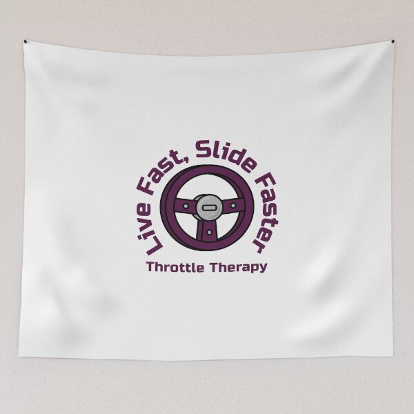 Item preview, Live Fast Slide Faster – Throttle Therapy Drift Design designed and sold by WhackingTax.