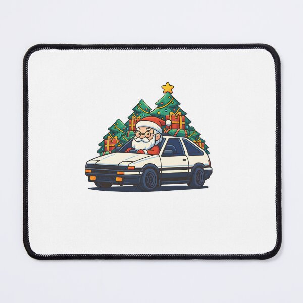 Item preview, full colour merry christmas JDM car illustration designed and sold by sabartgunpla.