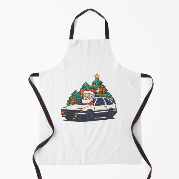 Item preview, full colour merry christmas JDM car illustration designed and sold by sabartgunpla.