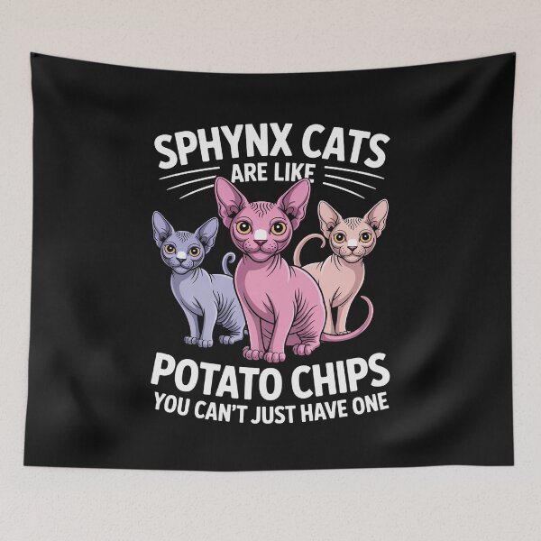 Item preview, Sphynx Cat Potato Chips Lover Breeder Pet Owner Men Women Girls Kids designed and sold by nicomitchell.