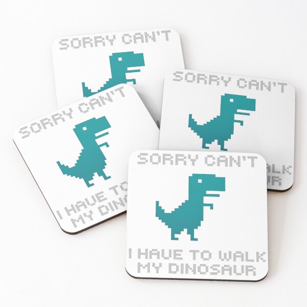 Item preview, "Walking My Dinosaur, No Time Today" designed and sold by Swingfroglet.