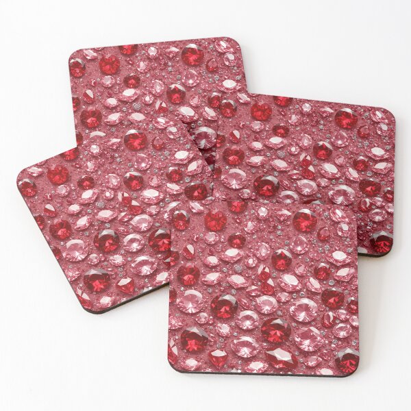 Item preview, sparkling red and pink gemstones, diamonds, crystals designed and sold by DigitalPartisan.