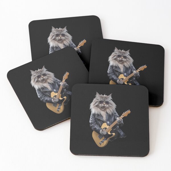 Item preview, Cat Playing Guitar Rock Star Rock And Roll For Kid designed and sold by AdellBridgett.
