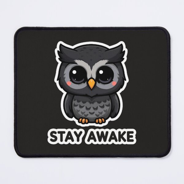 Item preview, Shadow Owl – Stay Awake | Cute Night Mode Chibi Owl Design designed and sold by EchopawCo.
