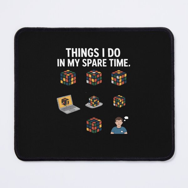 Item preview, Things I Do In My Spare Time Cube Puzzle Speed Cubing designed and sold by nicomitchell.
