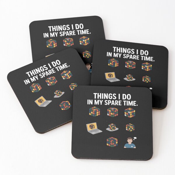 Item preview, Things I Do In My Spare Time Cube Puzzle Speed Cubing designed and sold by nicomitchell.
