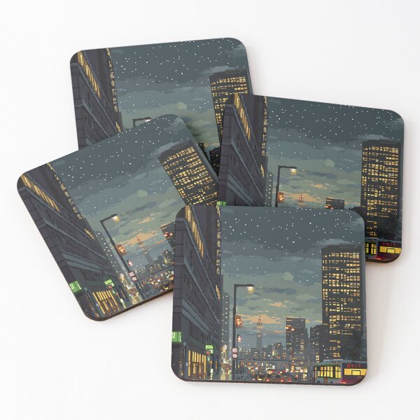 Item preview, Digital Pixelated Cityscape View designed and sold by bapupa.