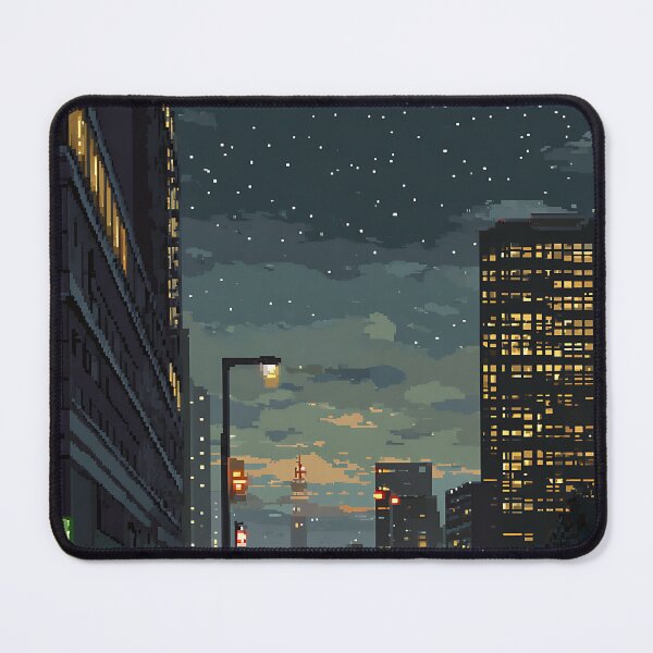 Item preview, Digital Pixelated Cityscape View designed and sold by bapupa.