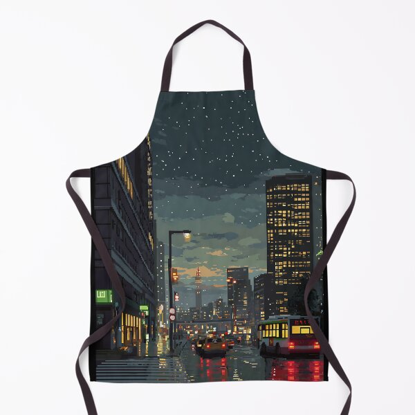 Item preview, Digital Pixelated Cityscape View designed and sold by bapupa.