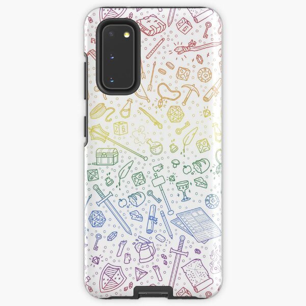 Tabletop RPG Pattern – Rainbow Samsung Galaxy Tough Case