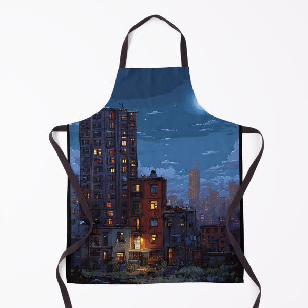 Item preview, Gaming Pixelated Cityscape Aesthetic designed and sold by bapupa.