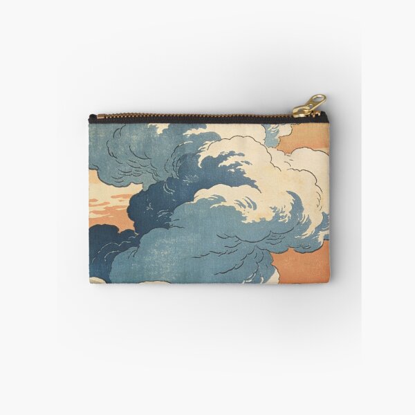 Item preview, Vintage Japanese Ukiyo-e Cloud Print | Dramatic Indigo Cumulus | Edo Era Art Aesthetic Wall Decor designed and sold by Cherrydora.