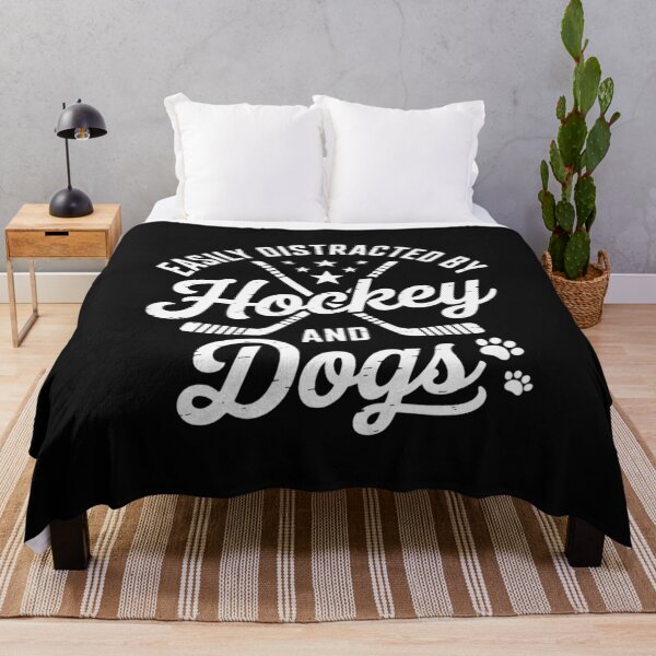 Item preview, Easily distracted by Hockey and Dogs Lover Hockey designed and sold by nicomitchell.