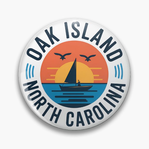 Item preview, Oak Island North Carolina Sunset  – Coastal Sailboat & Beach Vacation Design designed and sold by VividOrganica.