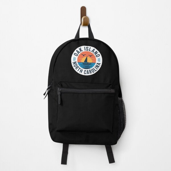 Item preview, Oak Island North Carolina Sunset – Coastal Sailboat & Beach Vacation Design designed and sold by VividOrganica.