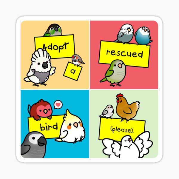 Item preview, Adopt a Rescued Bird!  designed and sold by birdhism.