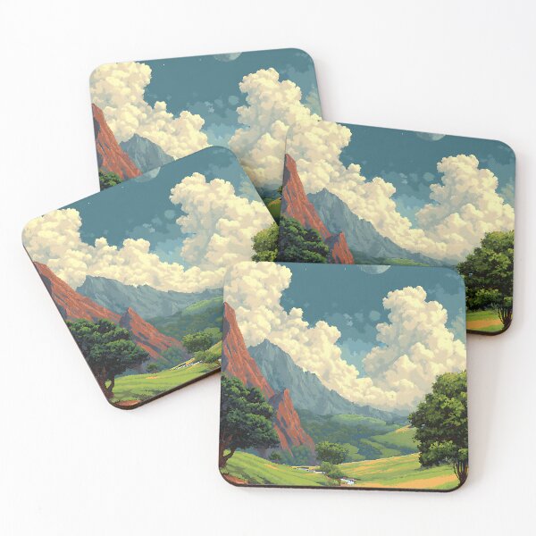 Item preview, Retro Pixel Art Landscape designed and sold by bapupa.