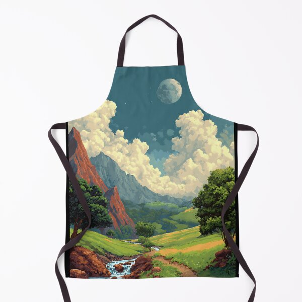 Item preview, Retro Pixel Art Landscape designed and sold by bapupa.