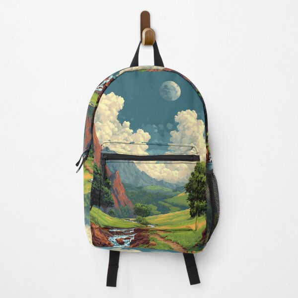 Item preview, Retro Pixel Art Landscape designed and sold by bapupa.